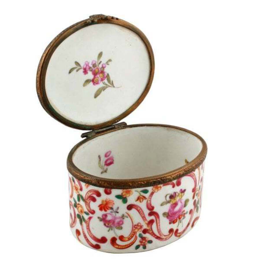 Antique 19th Century French Porcelain Box 