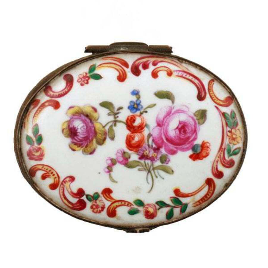 Antique 19th Century French Porcelain Box 