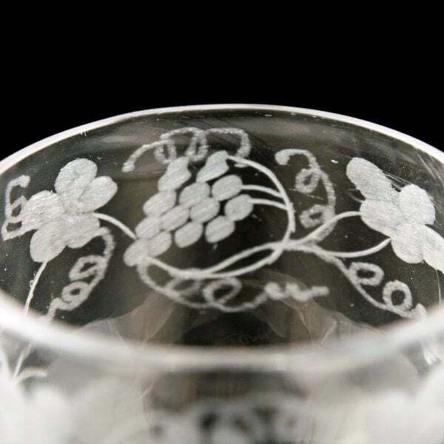Antique 18th Century George II Wine Glass 