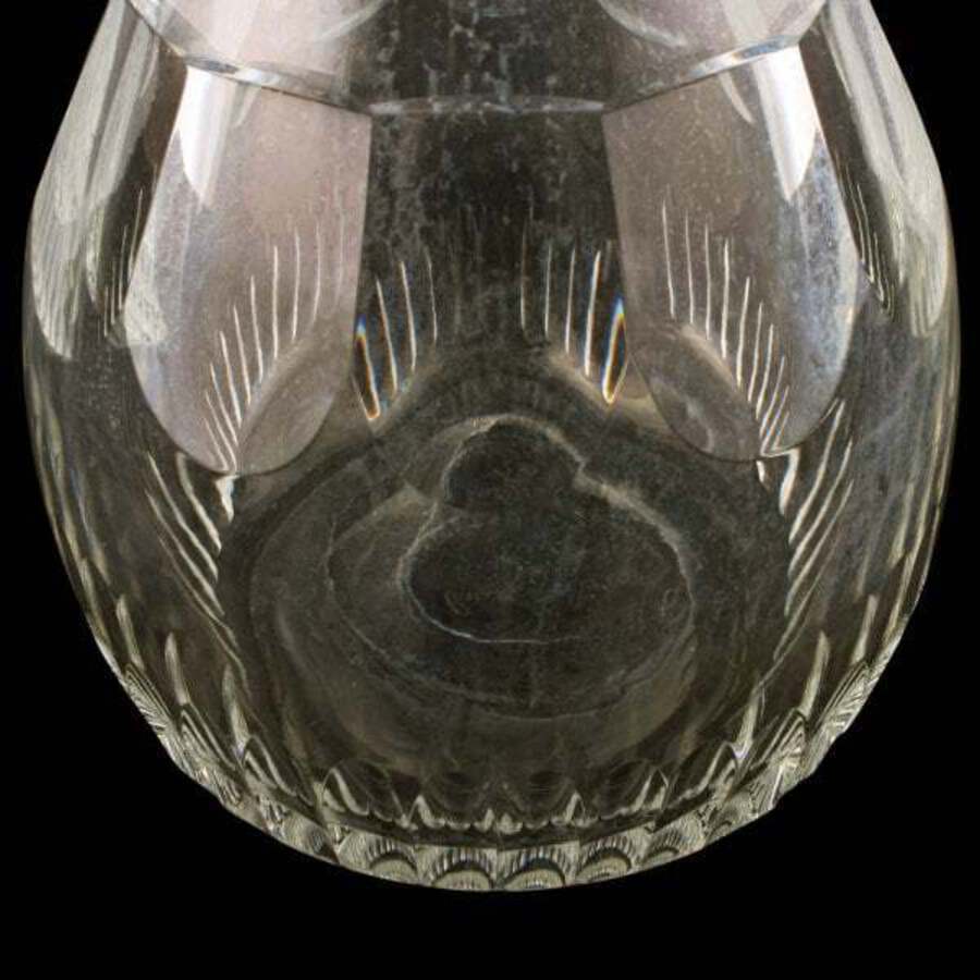 Antique Edwardian Glass Magnum Decanter 