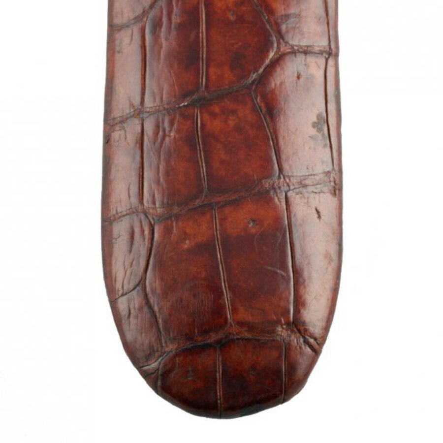 Antique Victorian Crocodile Skin Specatcles Case 