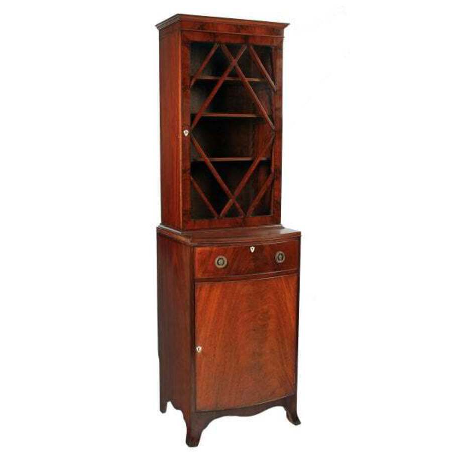 Antique Regency Style Mahogany Bookcase 