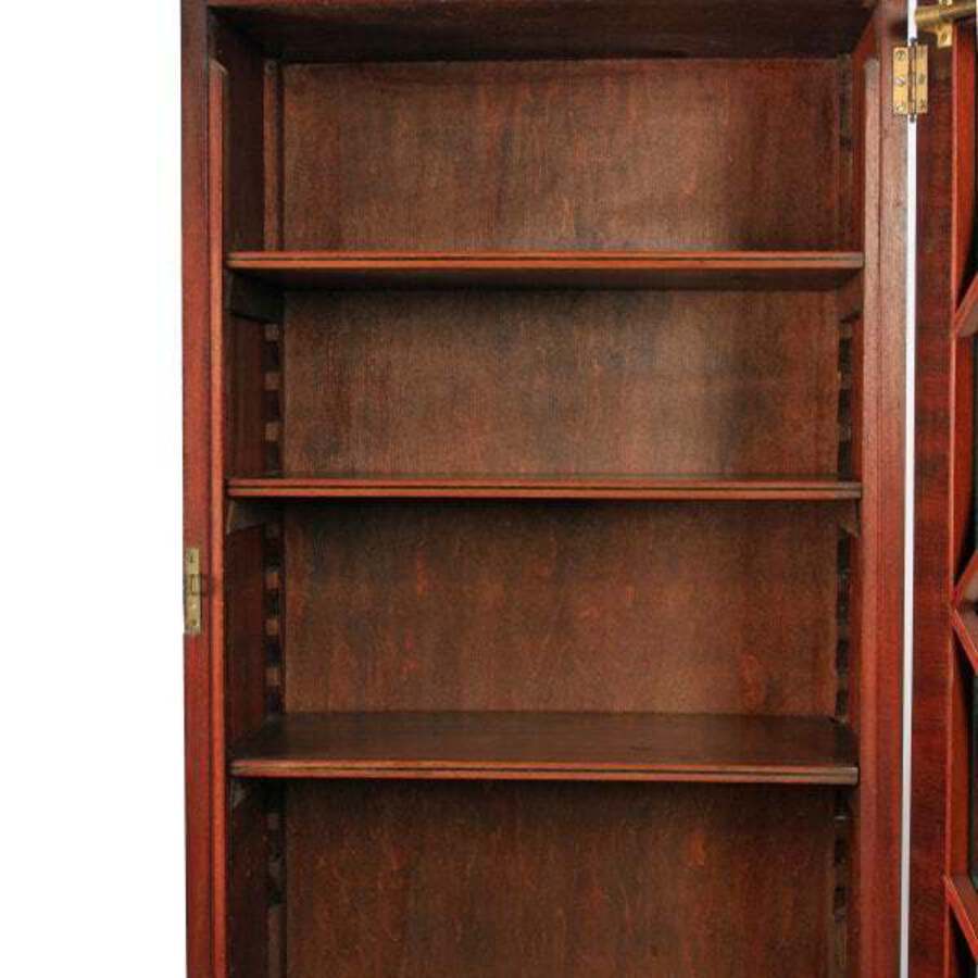 Antique Regency Style Mahogany Bookcase 