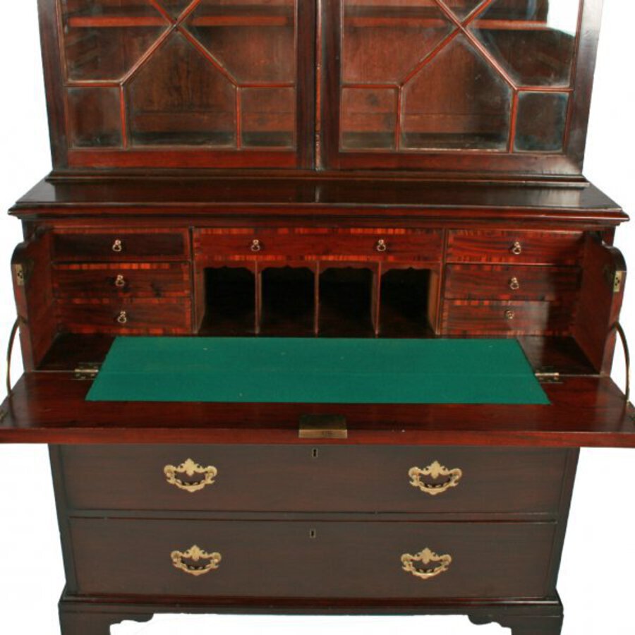 Antique George III Secretaire Bookcase 