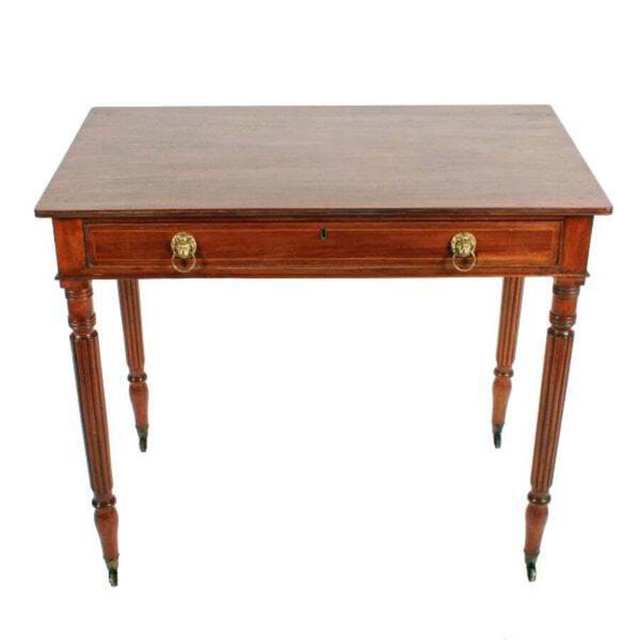 Antique Gillows Design One Drawer Library Table 
