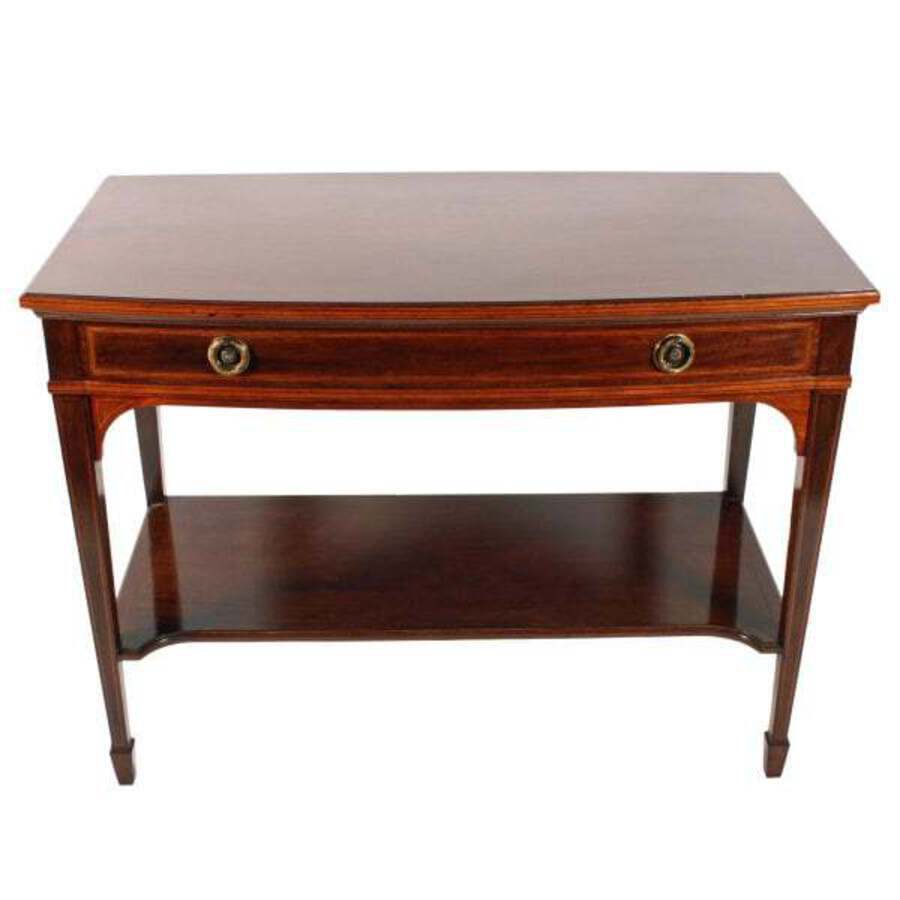 Antique Bow Front Side Table By Gillows 