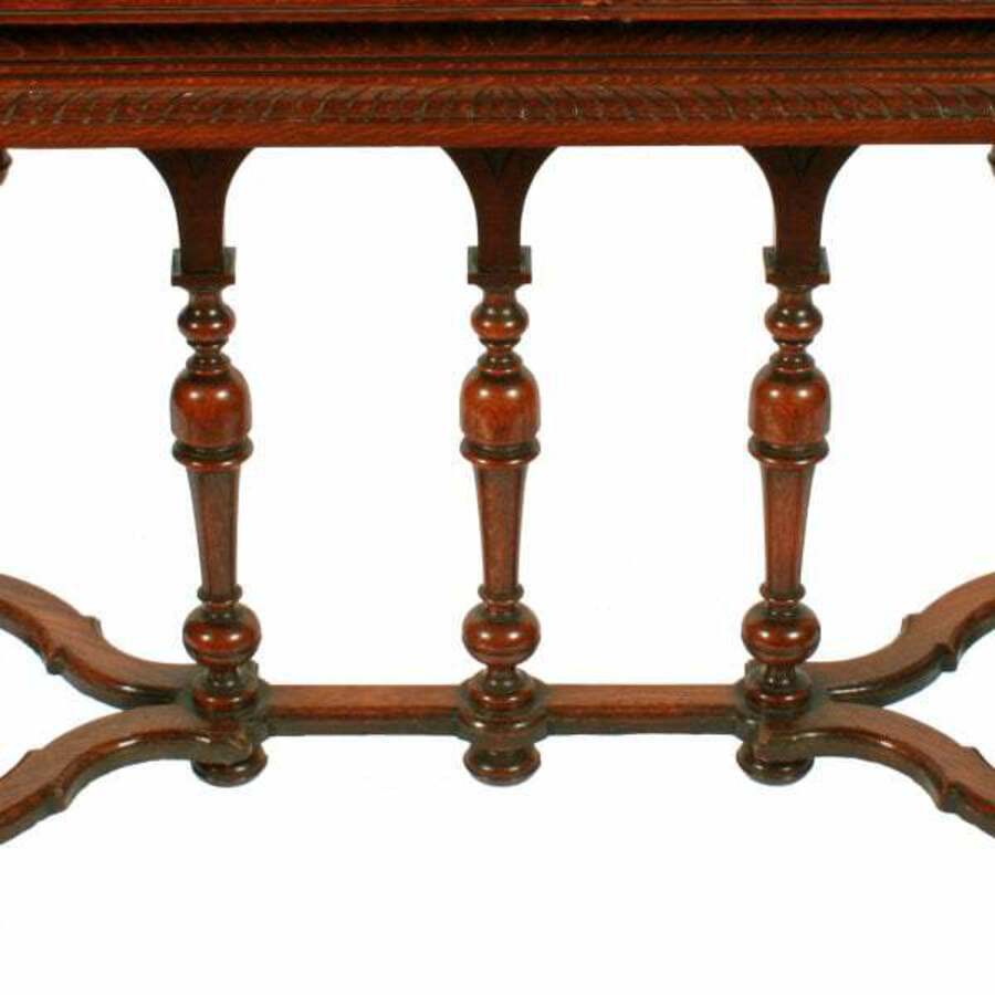Antique Jacobean Style Oak Side Table 