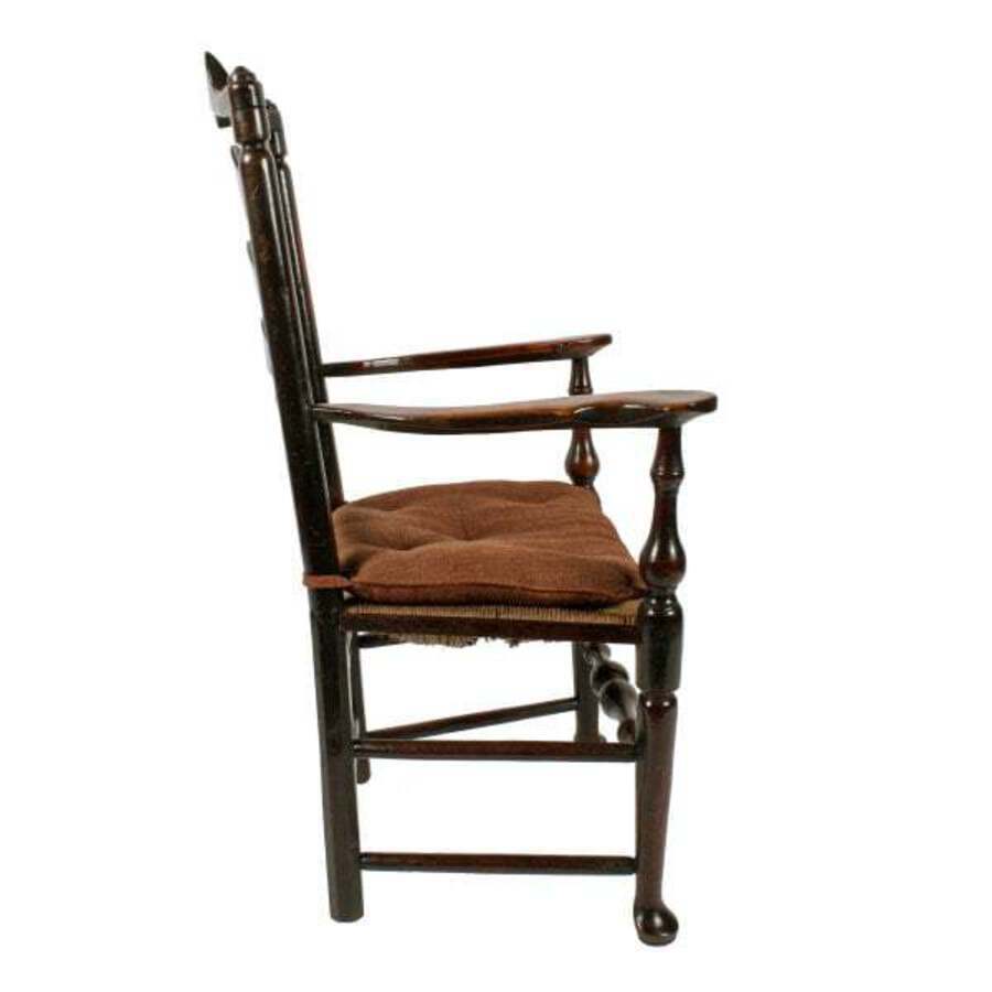 Antique Georgian Elm Macclesfield Arm Chair 