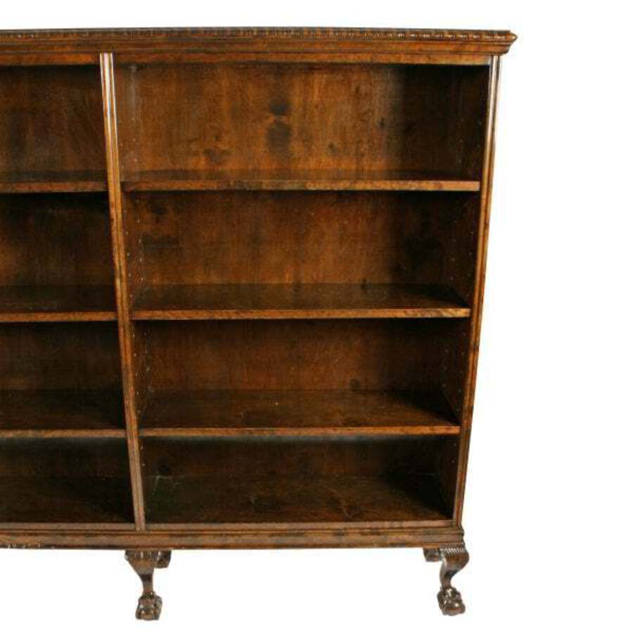 Antique Large Chippendale Style Open Bookcase  