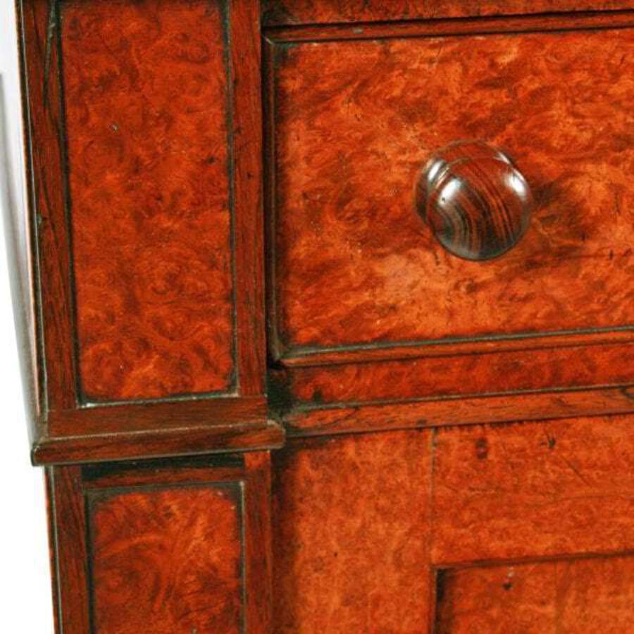 Antique Regency Amboyna & Rosewood Side Cabinet 