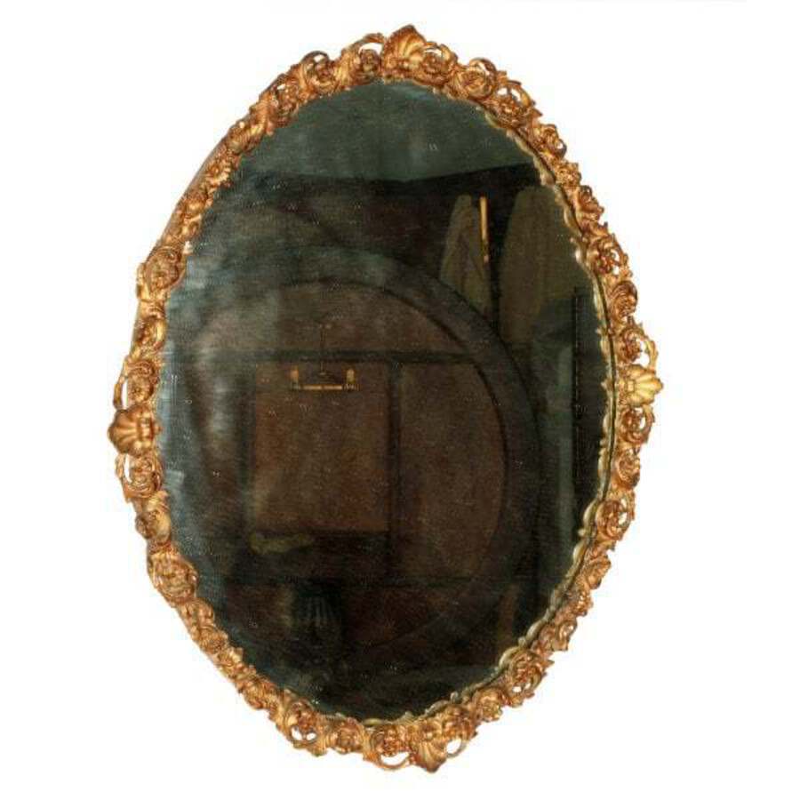 Antique Victorian Gilded Frame Mirror 