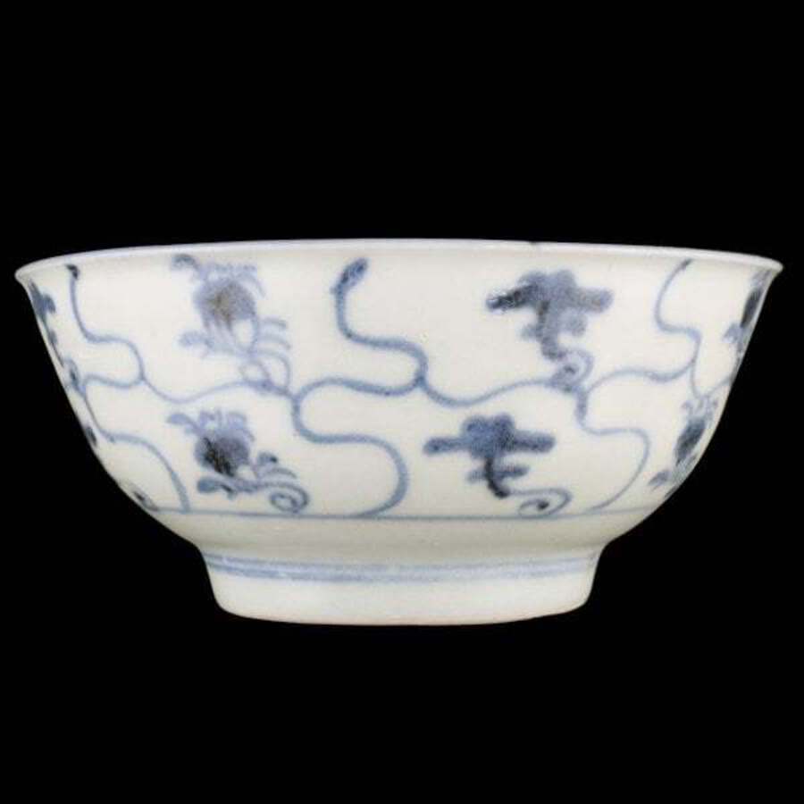Antique Chinese Tek Sing Cargo Rice Bowl 
