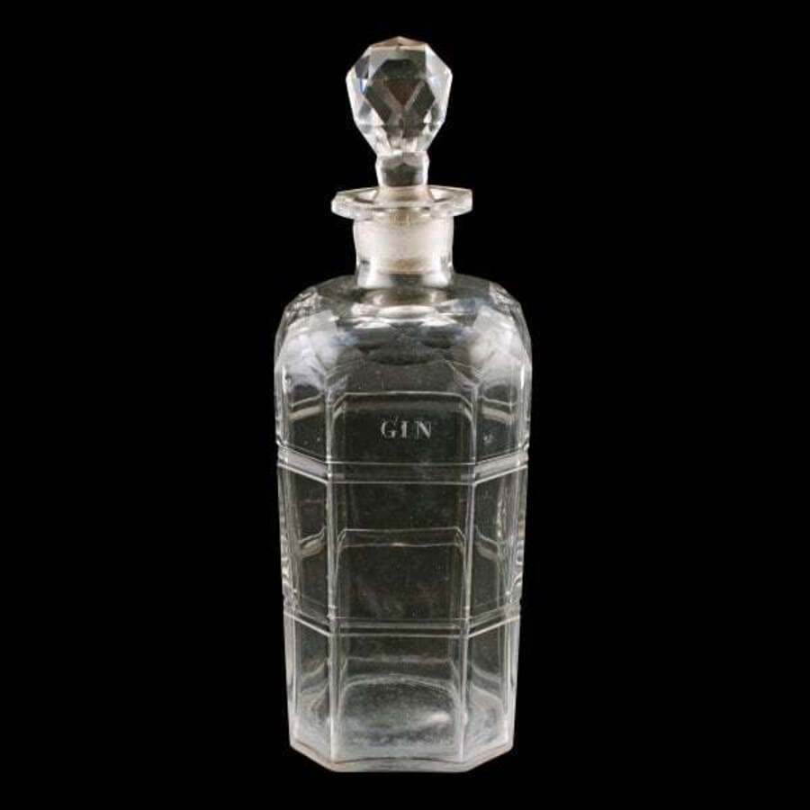 Antique Early 19th Century Gin Decanter 