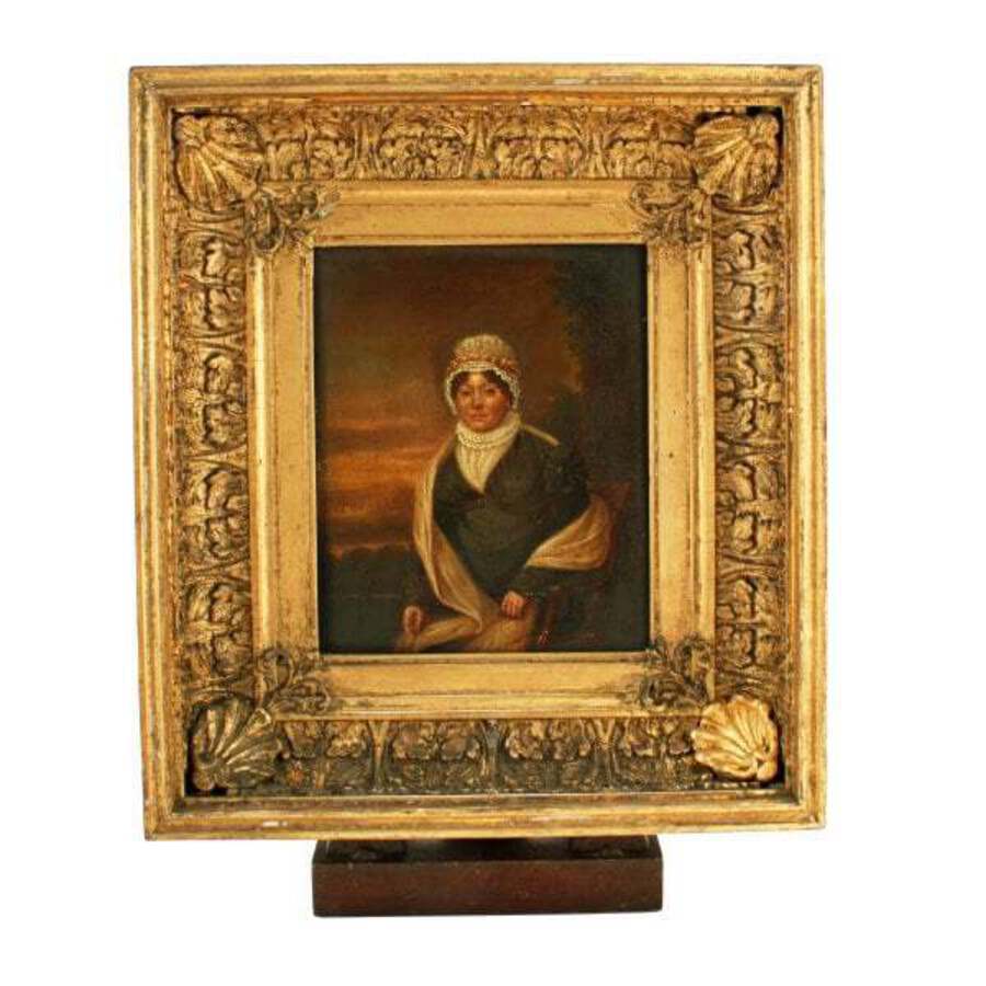 Antique Pair of 19th Century Framed Portraits 