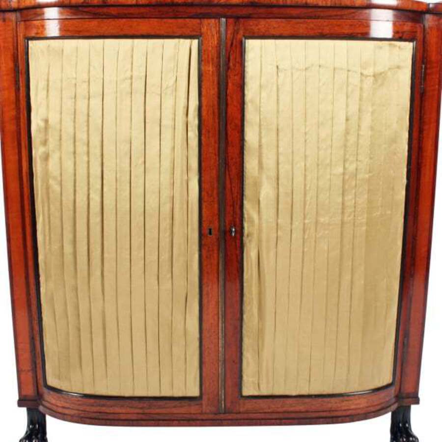 Antique Regency Rosewood Side Cabinet 