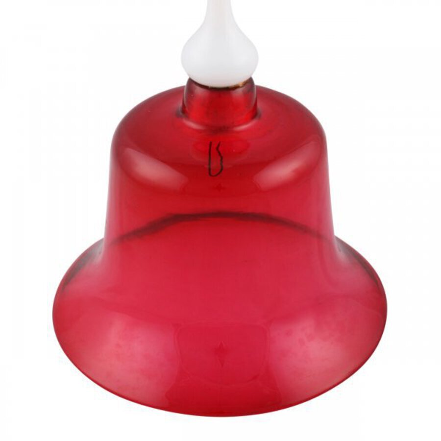 Antique Victorian Ruby Glass Bell 