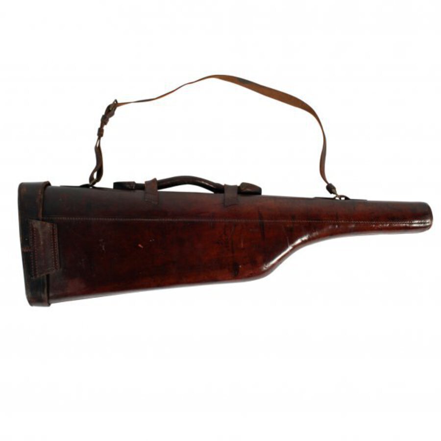 Antique Edwardian Leather Gun Case 