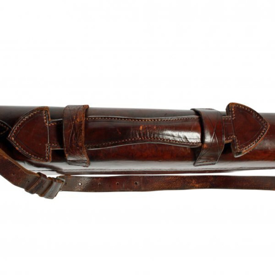 Antique Edwardian Leather Gun Case 