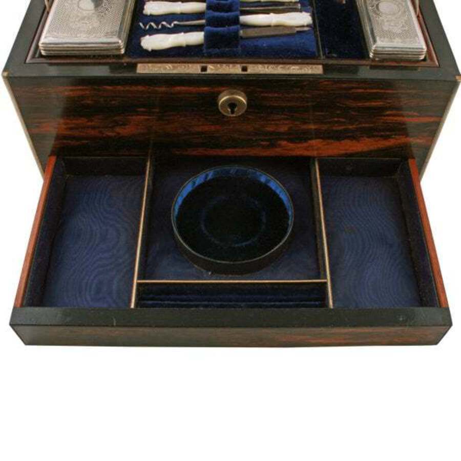 Antique Victorian Coromandel Dressing Box 