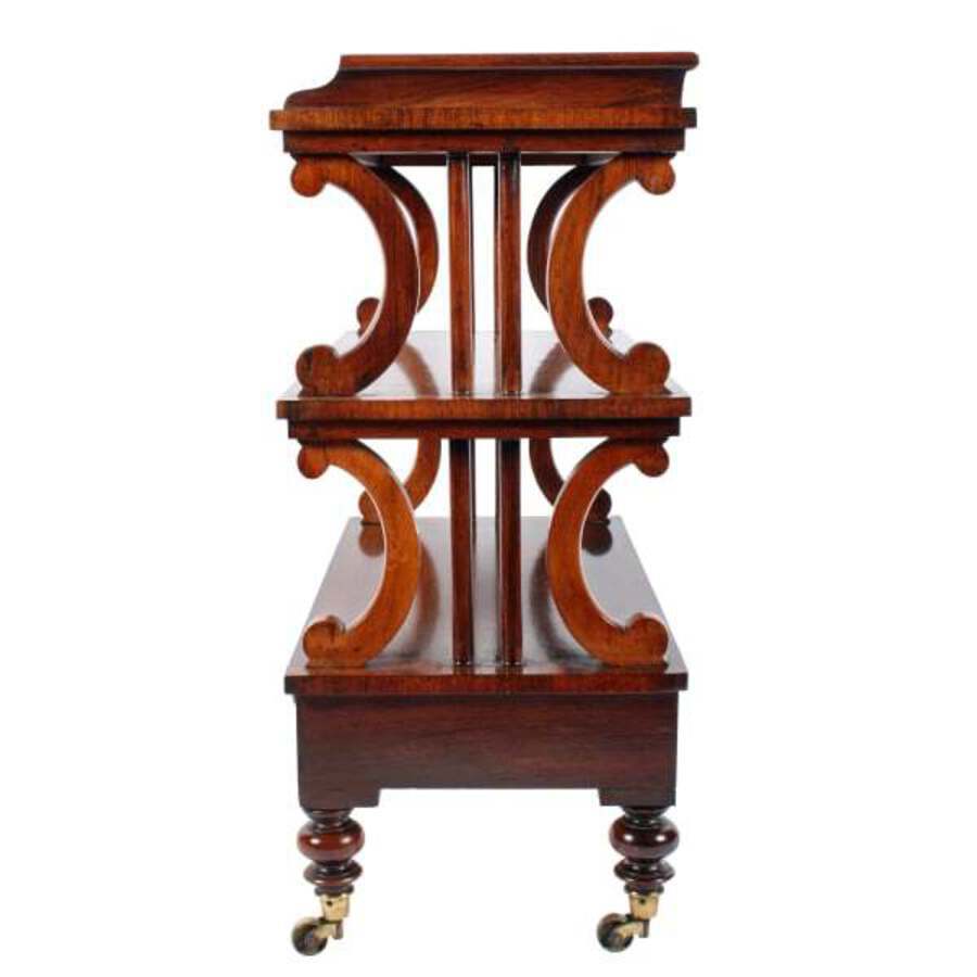 Antique Early Victorian Rosewood Etagere 
