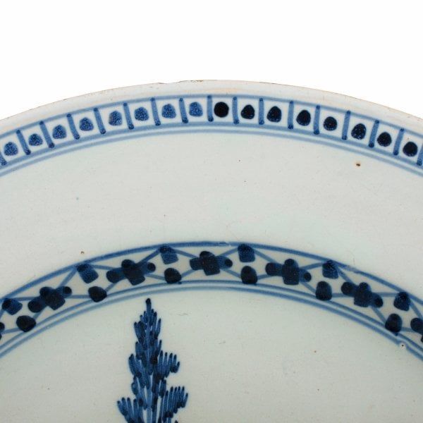 Antique Early 19thC Delft Charger 