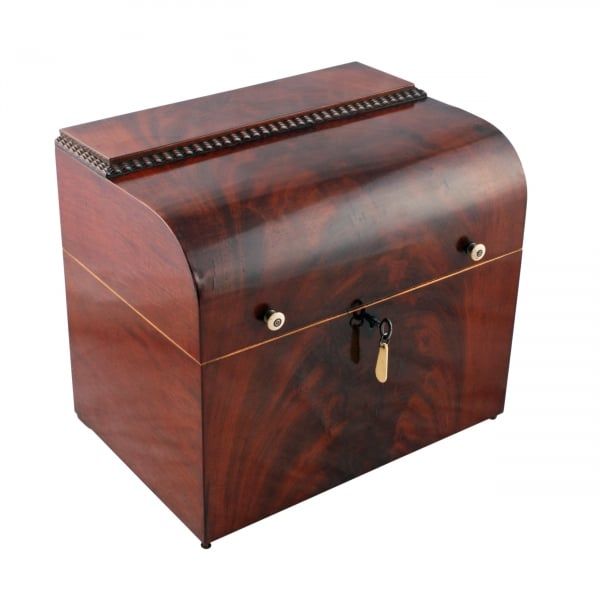 Antique Dutch Mahogany Decanter Box 
