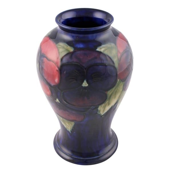 Antique Walter Moorcroft Pansy Vase 