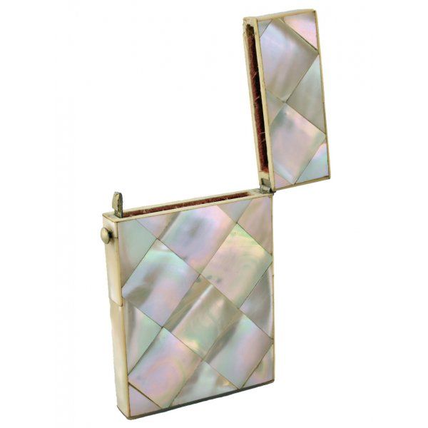 Antique Small Mother of Pearl Card Case 