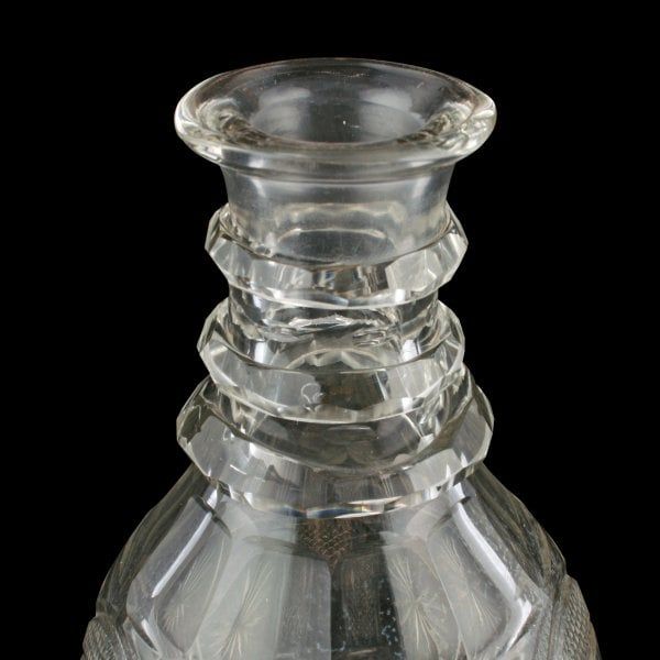 Antique Pair of Georgian Cut Glass Decanters 