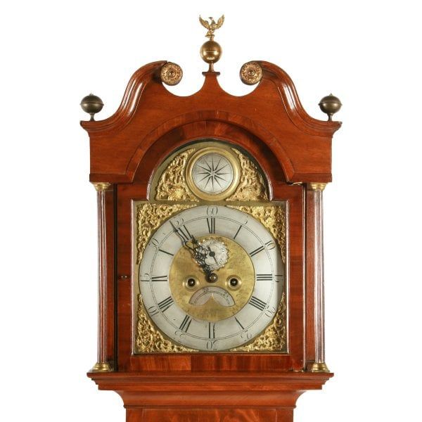 Antique Georgian Brass Dial Grandfather Clock 