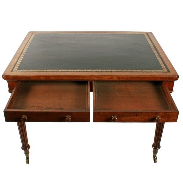 Antique Holland & Sons Library Table 