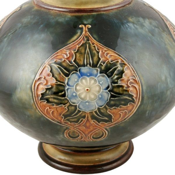Antique Pair of Art Nouveau Royal Doulton Vases 