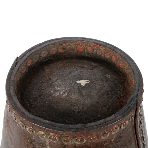 Antique Georgian Leather Powder Bucket 