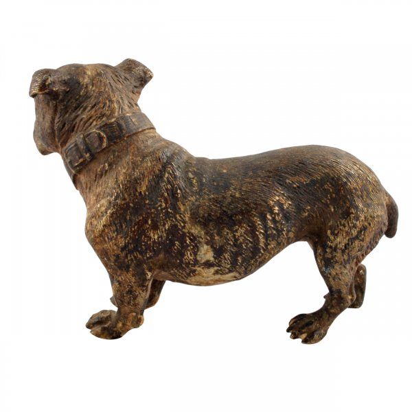 Antique Austrian Cold Painted Bronze Terrier 