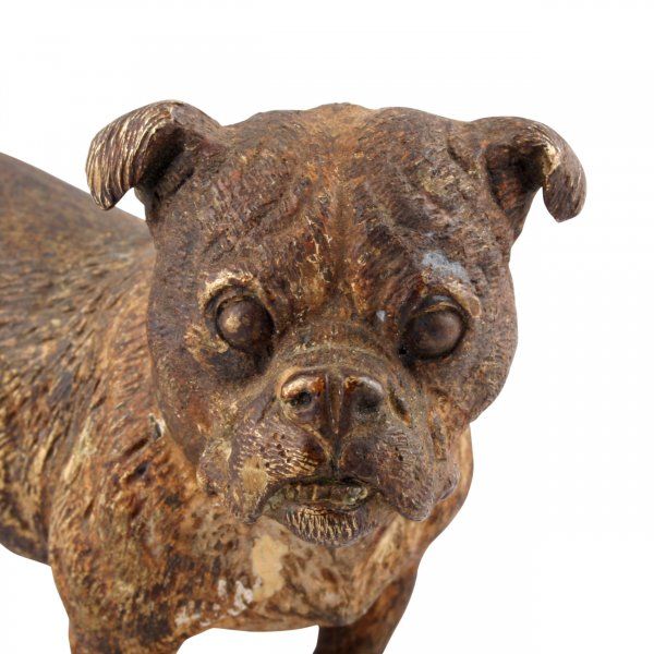 Antique Austrian Cold Painted Bronze Terrier 