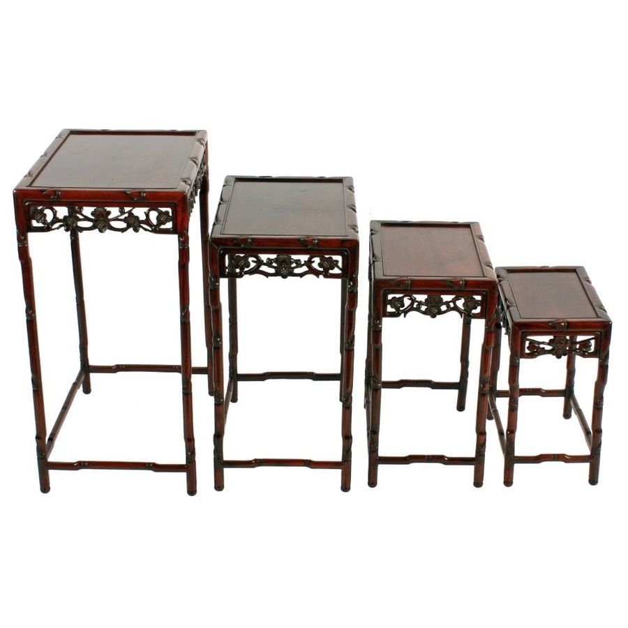 Antique Nest of Four Chinese Tables 