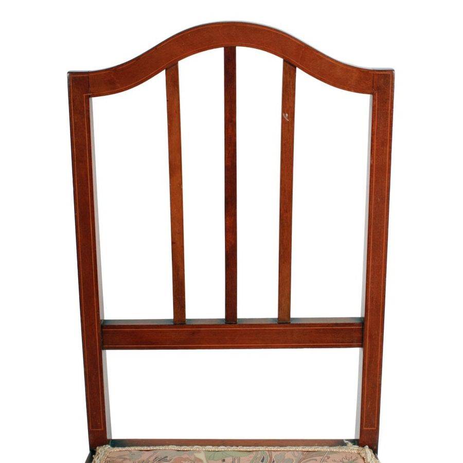 Antique Edwardian Mahogany Bedroom Chair 