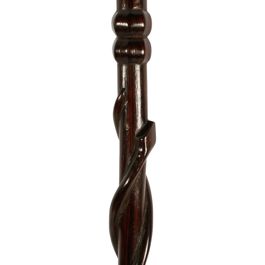 Antique Carved Ebony Tribal Staff or Stick 