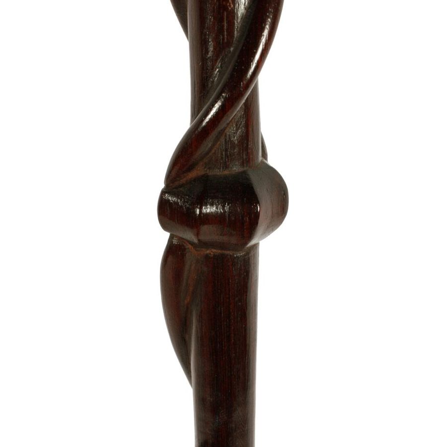 Antique Carved Ebony Tribal Staff or Stick 
