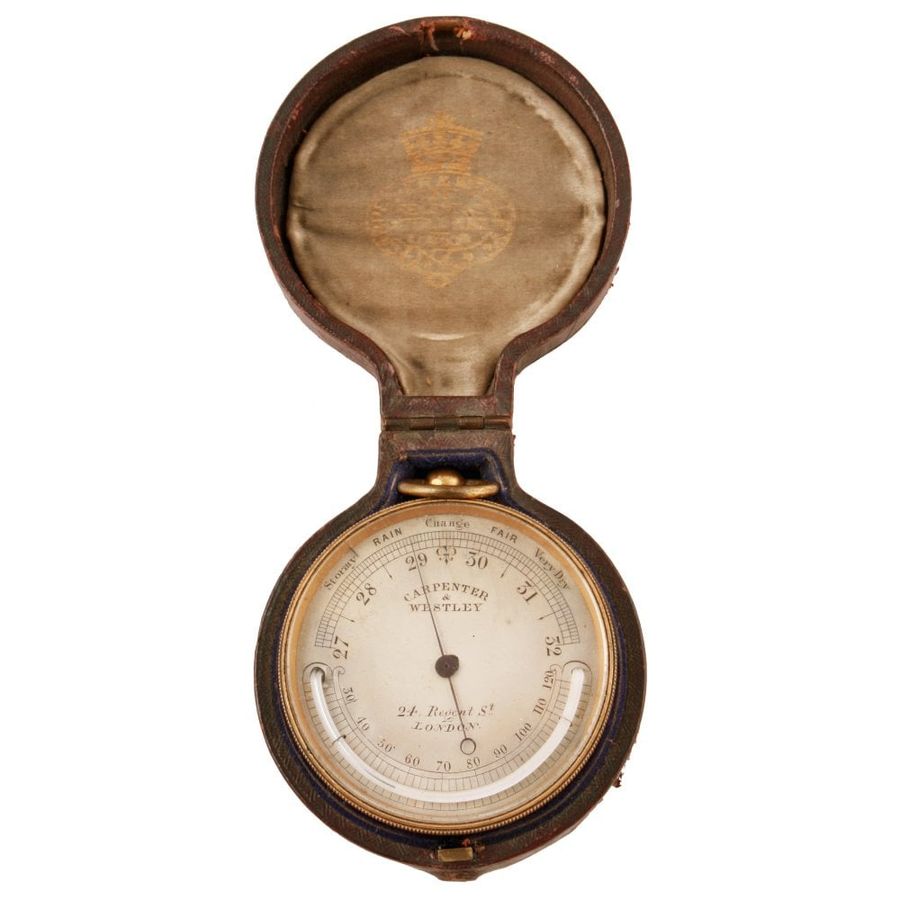 Antique Carpenter& Westley Pocket Barometer 
