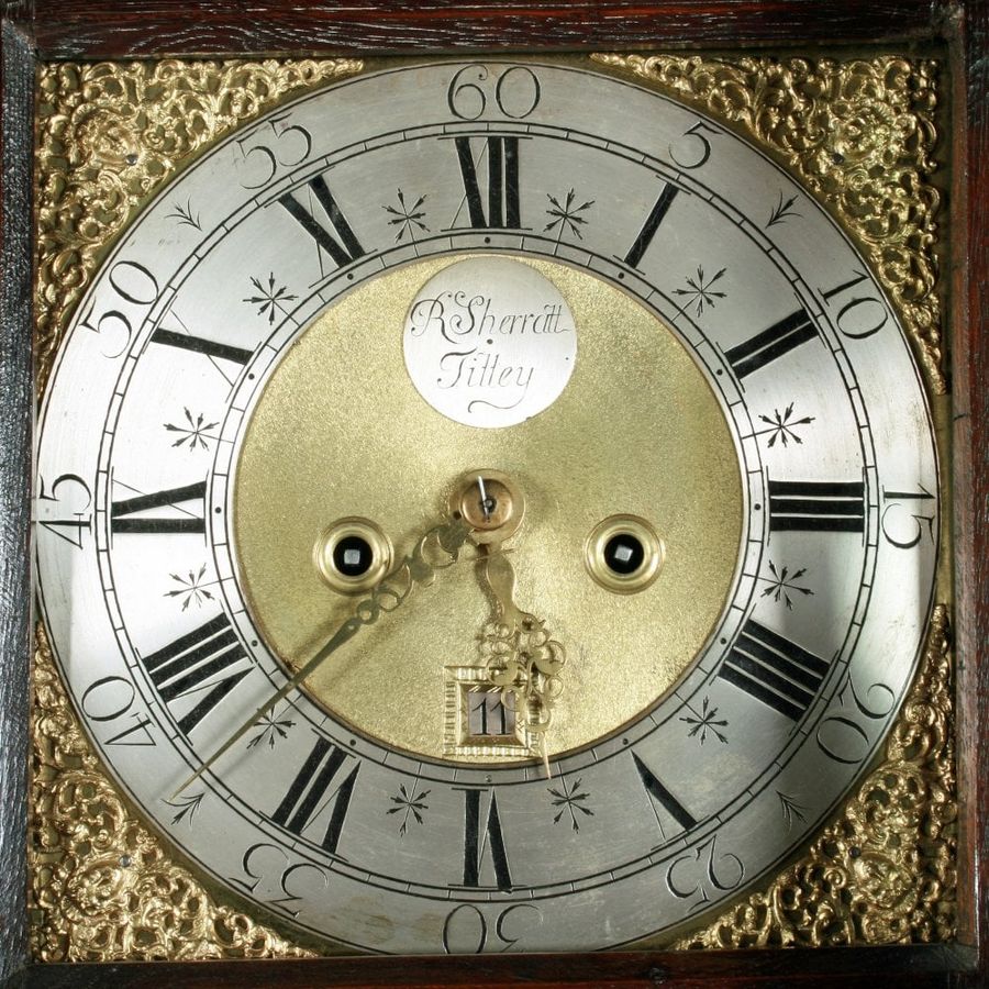Antique 18th Century Oak Cased Grandfather Clock 