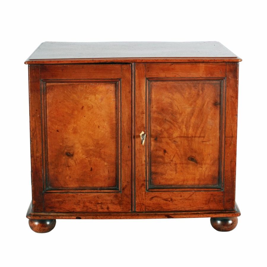 Antique Victorian Walnut Table Cabinet 