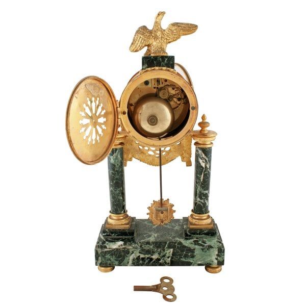 Antique Clock Garniture Set by H Luppens et Cie 