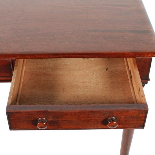 Antique Victorian Two Drawer Side Table 