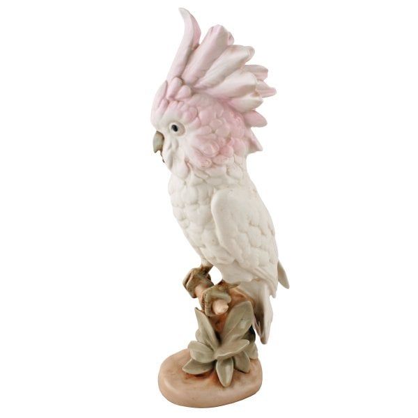 Antique Royal Dux Porcelain Cockatoo 