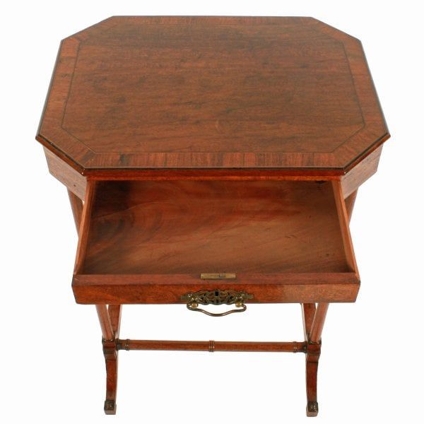 Antique Georgian One Drawer Lamp Table 