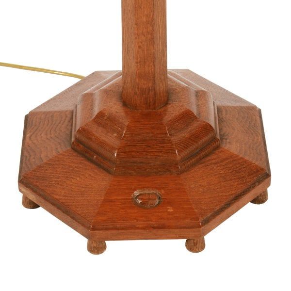 Antique Oak 'Acornman' Standard Lamp 