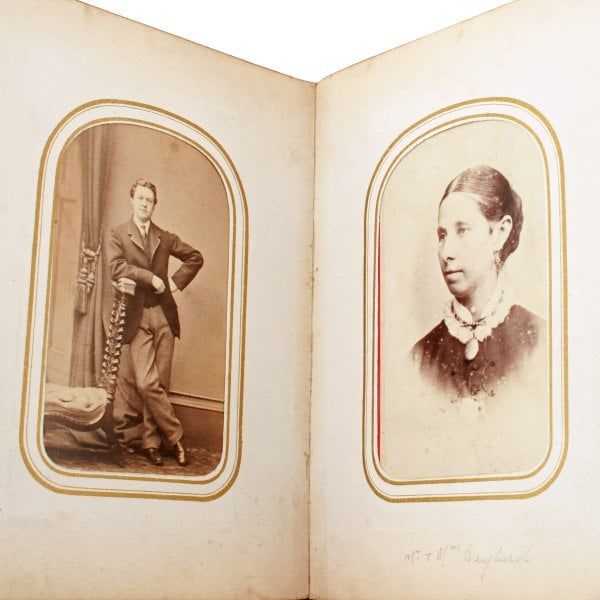 Antique Victorian Leather Photo Album 