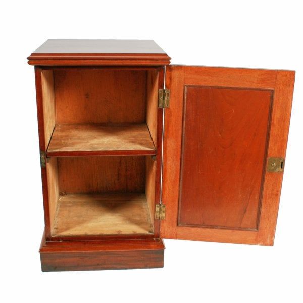 Antique Victorian Mahogany Bedside Cabinet 