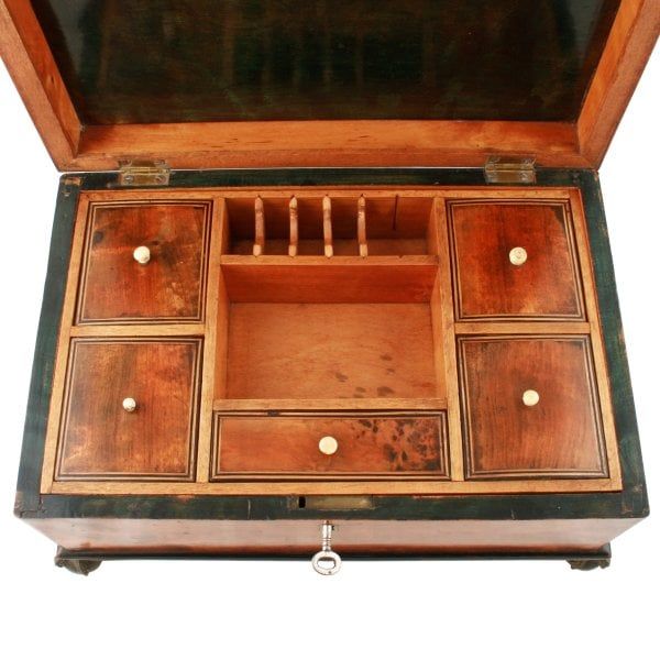 Antique Georgian Needlework Sewing Box 